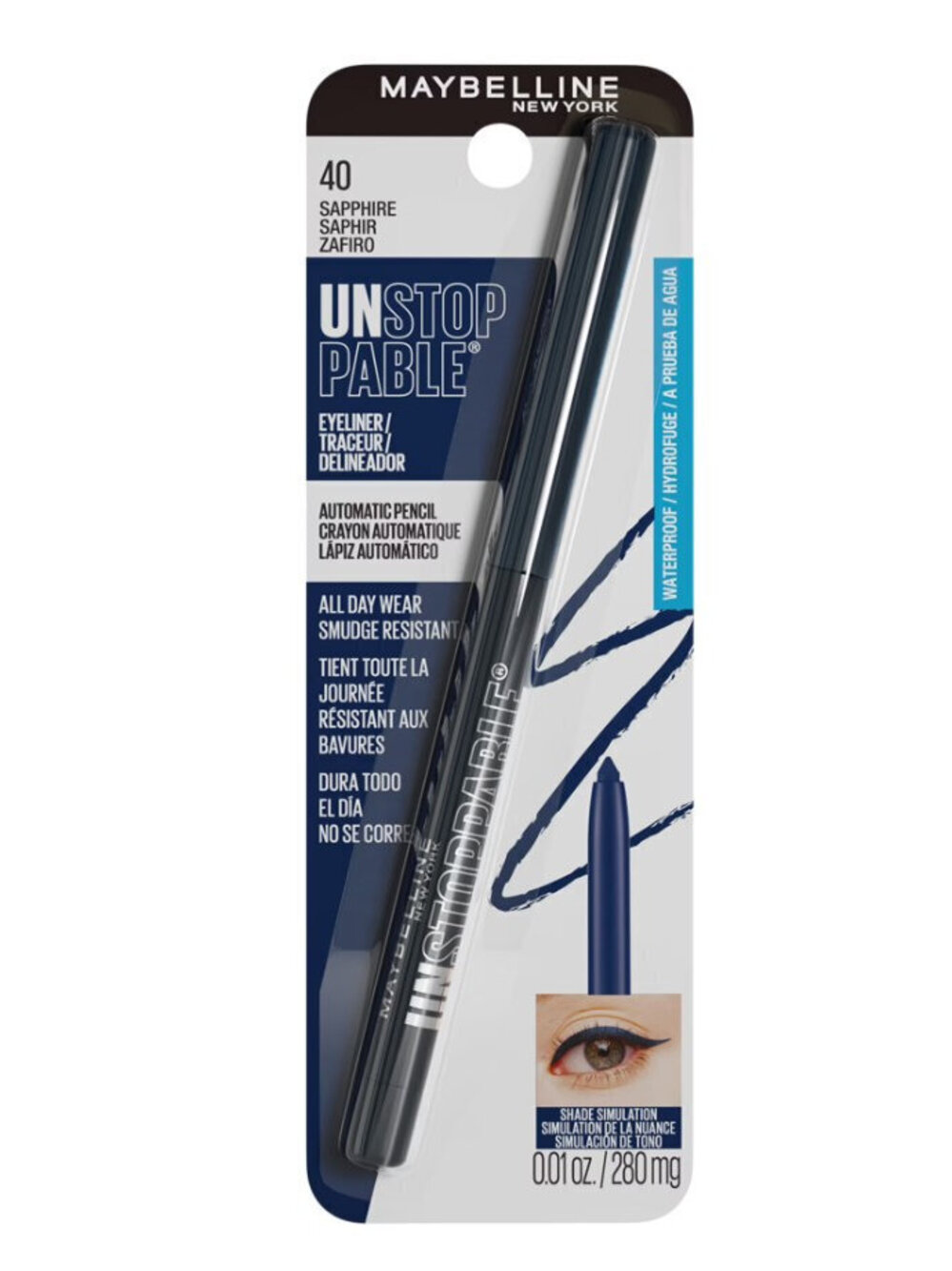 Maybelline Unstoppable Eyeliner - 40 Sapphire